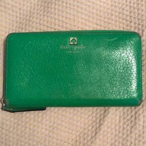 Green Kate Spade Wallet